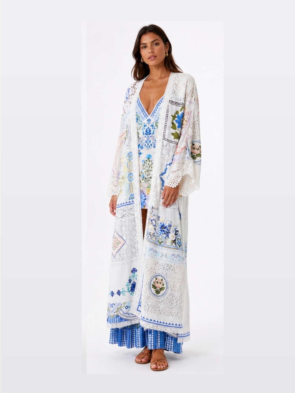 Camilla My homespun heart flare sleeve kimono duster - Picture 11 of 15